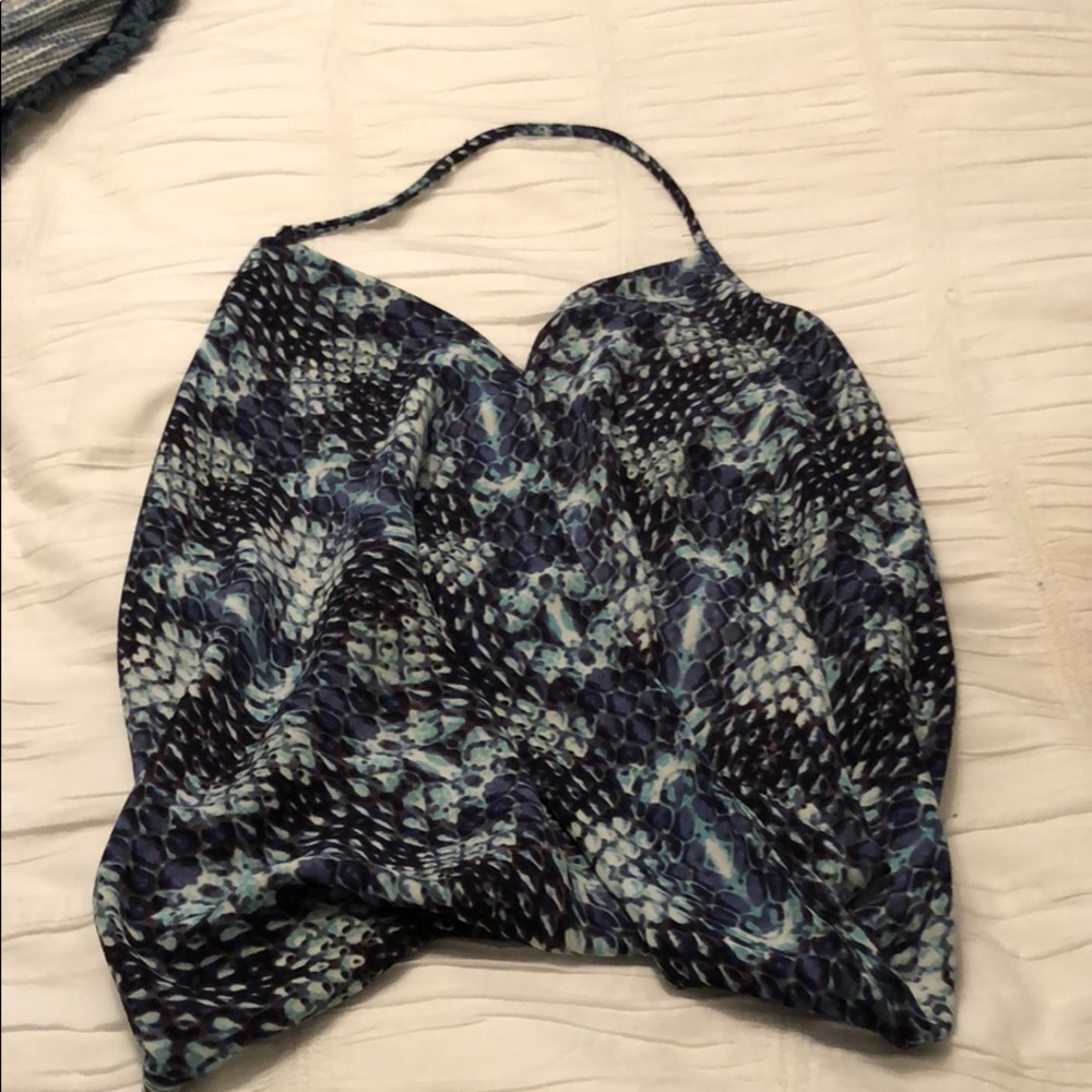 Aqua halter top